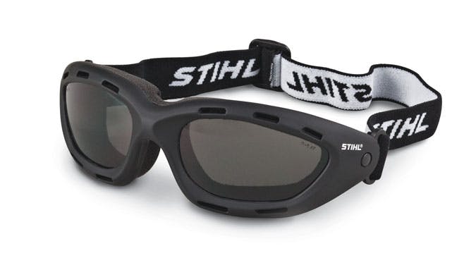 Stihl White Ice Protective Safety Glasses Blue lens #0366 