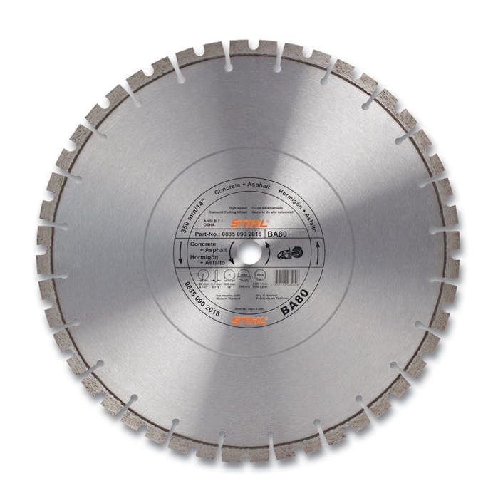D-BA 80 Diamond Wheel for Asphalt/Concrete —Premium Grade