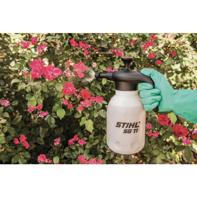 SG 11 being used to spray flowers