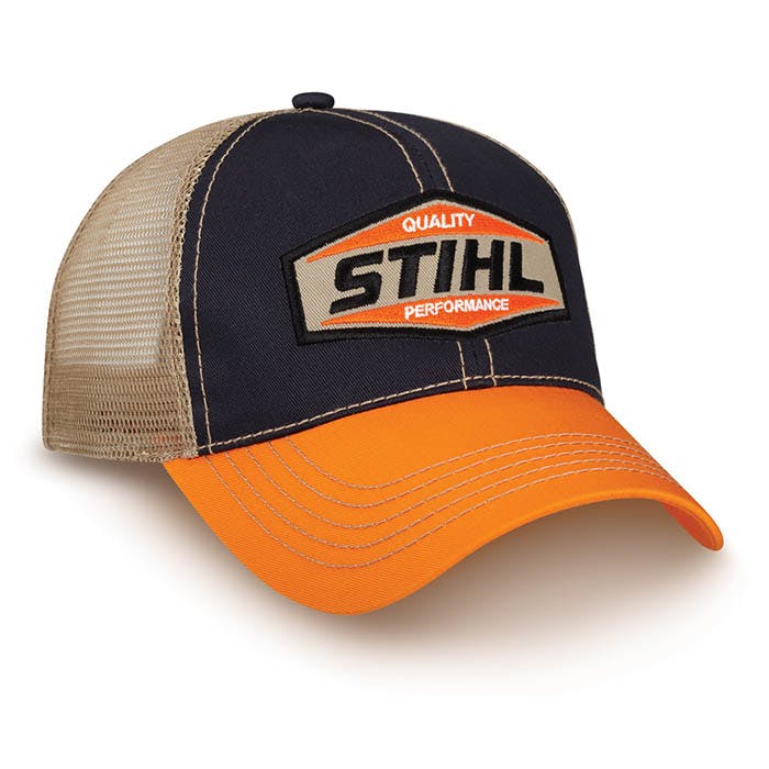 STIHL  Beanie Hat with ear flaps Cap  Green w orange 