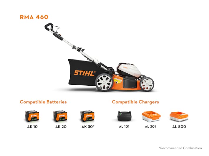 RMA 460 Cordless Electric Lawn Mower STIHL USA