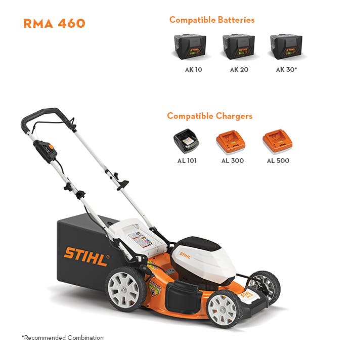 RMA 460 Cordless Electric Lawn Mower STIHL USA