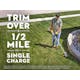 FSA 57 promo with text stating "Trim over a 1/2 mile on a single charge"