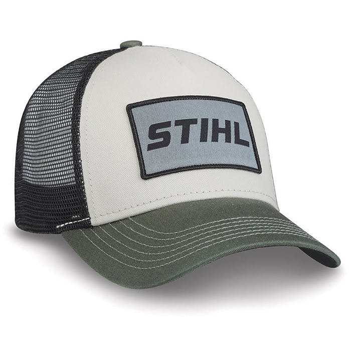 STIHL CHAINSAW HAT DARK GREEN AND TAN MESH NEW OEM STIHL OUTFITTERS APPAREL 