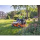 Man mowing lawn with STIHL RZ 560 K