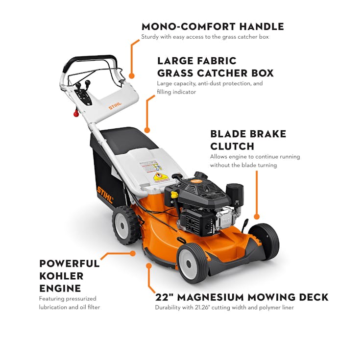 Stihl gas powered lawn mower hotsell