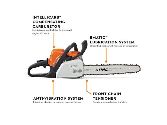 MS 170 Chainsaw, Compact Lightweight Chainsaw