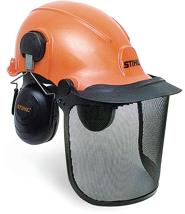 Protector CHAINSAW VISOR AND EARMUFFS Easy Fit Adjustment *Australian Made 