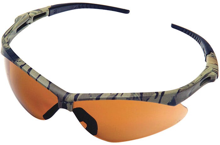 STIHL Sleek Line Safety Glasses 99% UV Protection Black Frame 4 Lens Colors 
